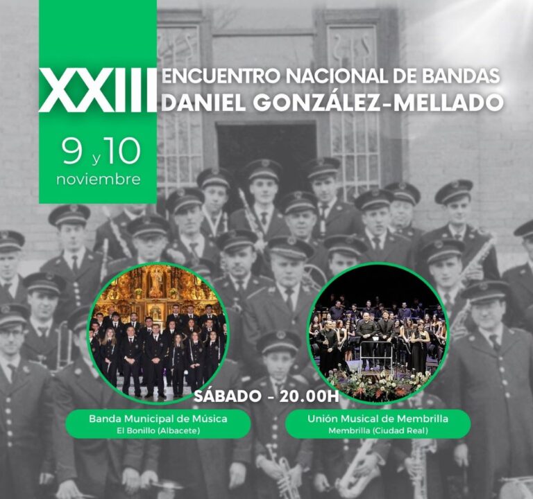 El XXIII Encuentro Nacional de Bandas, entre los actos de noviembre en el Gran Teatro de Manzanares