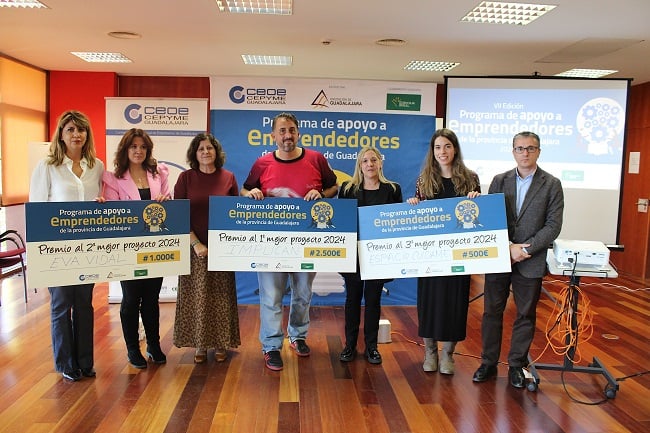 Eurocaja Rural recalca el esfuerzo y valentía de los emprendedores alcarreños del 'VII Programa de Apoyo a Emprendedores de Guadalajara'