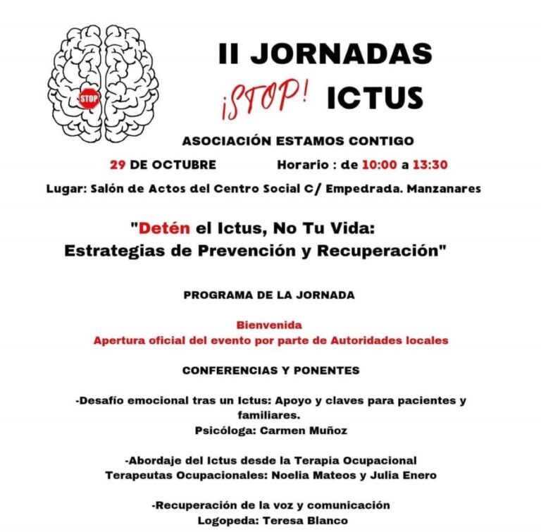 La II Jornada sobre ictus en Manzanares se centrará en la prevención y la recuperación
