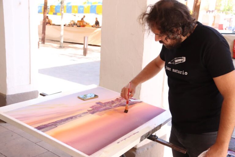 Juan Saturio y Gonzalo Serrano ganan el VIII certamen de pintura rápida ‘Manzanares y su entorno’