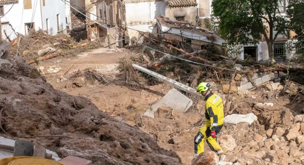 Trabajos de rescate en Letur