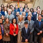 Valverde recibe en la Diputación a Elena de Borbón, que ha presidido la entrega de reconocimientos del Programa Social de Empleo de la Fundación Mapfre