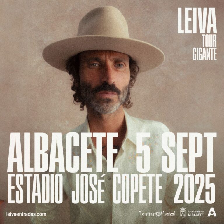 El cantante Leiva actuará en Albacete en septiembre en su Tour Gigante 2025