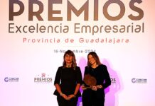 Eurocaja Rural entrega el galardón ‘Establecimiento Comercial’ en los Premios Excelencia Empresarial 2024 de CEOE-CEPYME Guadalajara