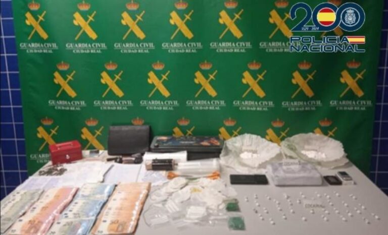 Cuatro detenidos por distribuir cocaína en Alcázar de San Juan y Campo de Criptana