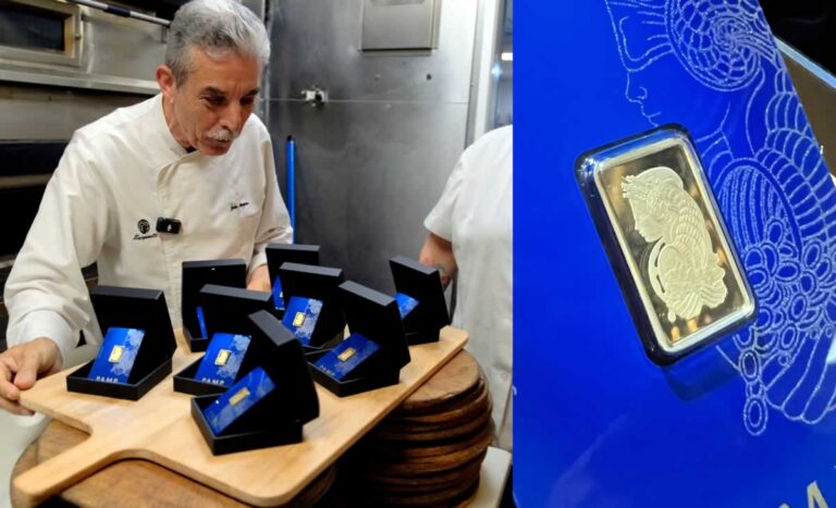 Marquinetti vuelve a sorprender: regala ocho lingotes de oro en sus pizzas por Reyes