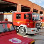 Bomberos de Motilla del Palancar sofocan un incendio cerca de un depósito de gasoil en Graja de Iniesta