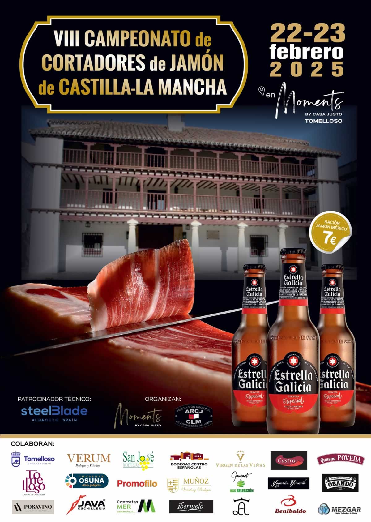 Tomelloso acoge el VIII Campeonato de Cortadores de Jamón de Castilla-La Mancha