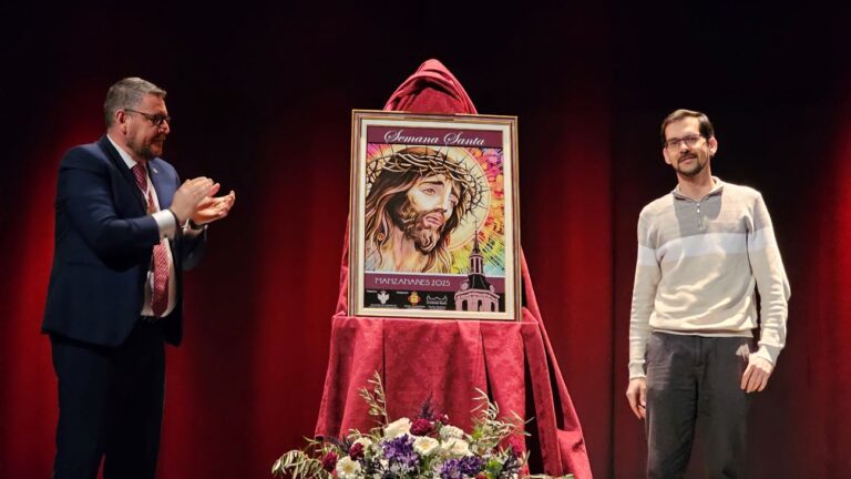 Una ilustración digital del Cristo de la Veracruz anuncia la Semana Santa de Manzanares
