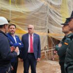 Broceño y Nieva visitan las obras de mejora de la eficiencia energética del cuartel de la Guardia Civil de Manzanares