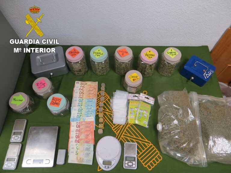 Detenidas tras vender marihuana y hachís desde su propio local en Tarancón