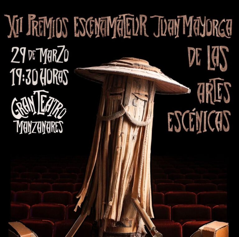 Manzanares acoge este sábado la gala de los XII Premios Escenamateur ‘Juan Mayorga’