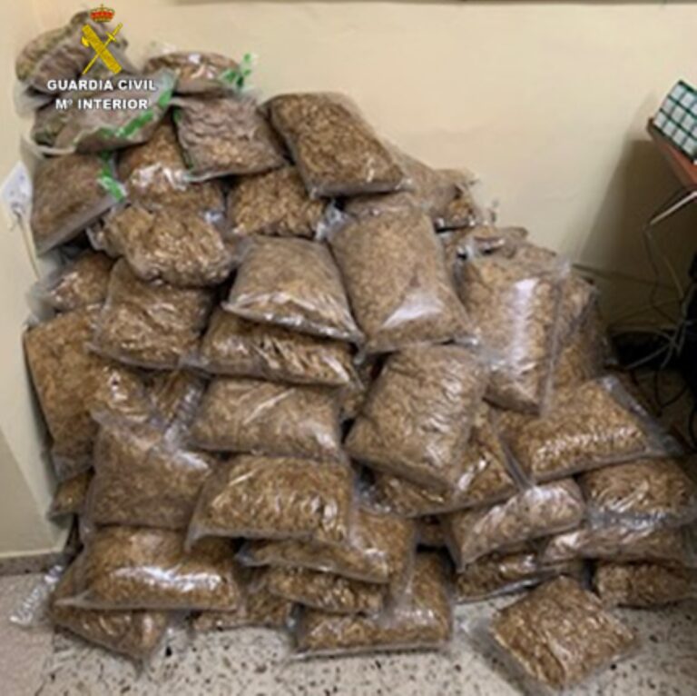 Detenido con más de 363 kilos de tabaco en Puerto Lápice
