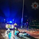 Herido un repartidor en Cuenca tras el choque de su moto con un coche