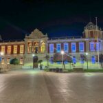 La Diputación de Ciudad Real se ilumina con los colores del Vaticano en memoria del Papa Francisco
