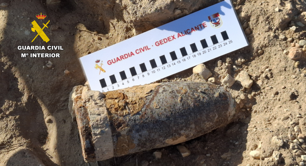 proyectil en Almansa