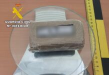 Detenido en Tobarra con 103 gramos de hachís oculto en la puerta del coche que conducía