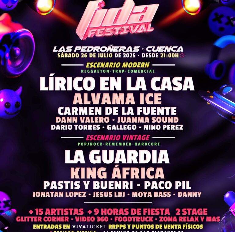 Lírico en la casa, King África y La Guardia, entre las actuaciones del FIDA Festival en Las Pedroñeras
