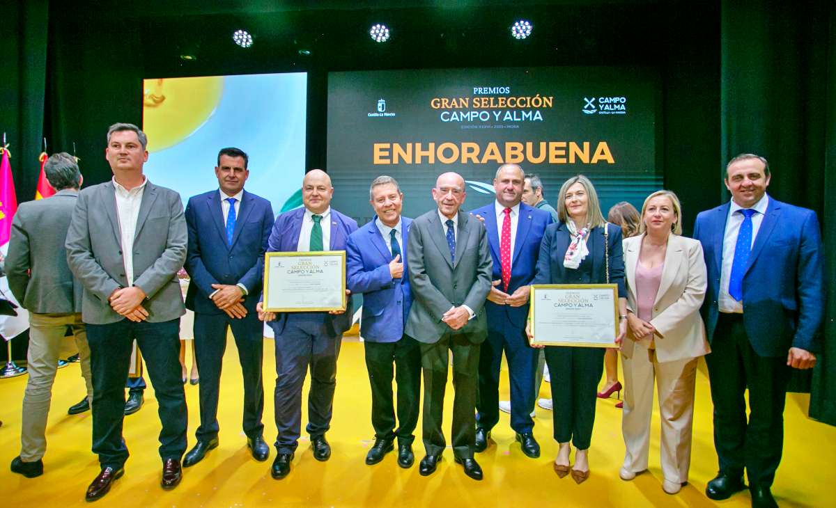 Castilla-La Mancha reconoce sus mejores alimentos de calidad en la entrega de los Premios Gran Selección Campo y Alma