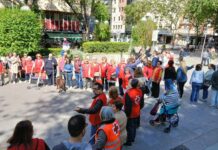 Entidades del Tercer Sector forman una ‘X’ gigante para reivindicar que se marque la casilla solidaria en la renta