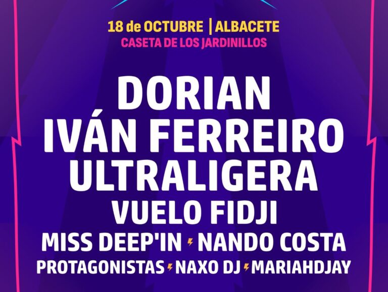 Dorian, Iván Ferreiro y Ultraligera, entre las actuaciones del Albasonora 2025