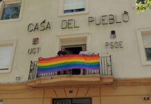 UGT despliega las banderas LGTBI en sus diferentes sedes de Castilla-La Mancha