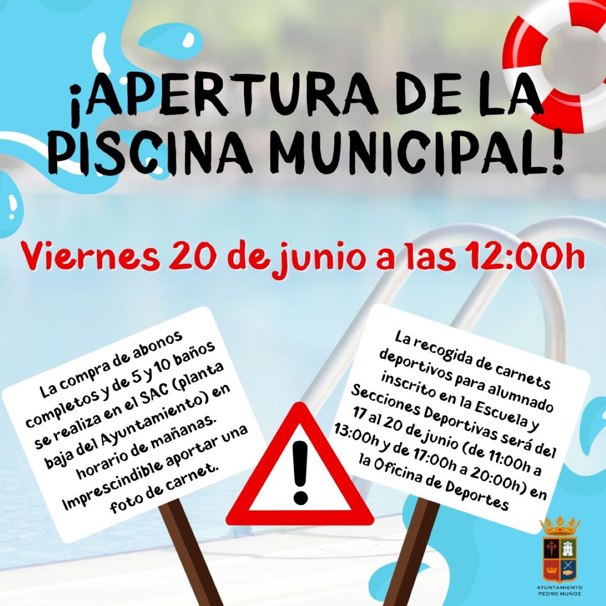 La piscina municipal de Pedro Muñoz abre sus puestas este viernes 20 de junio