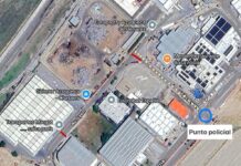 Limitada la circulación en las inmediaciones de la nave incendiada en Azuqueca