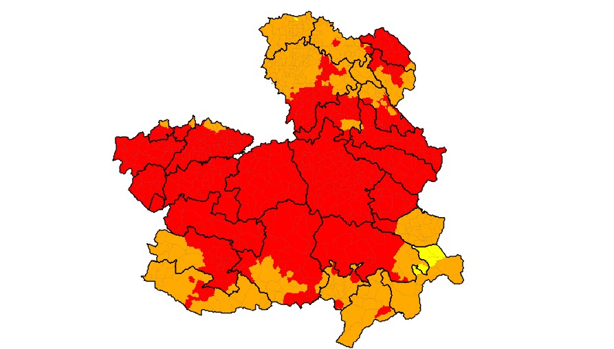 La mayoría de municipios de Castilla-La Mancha, en riesgo extremo por incendio