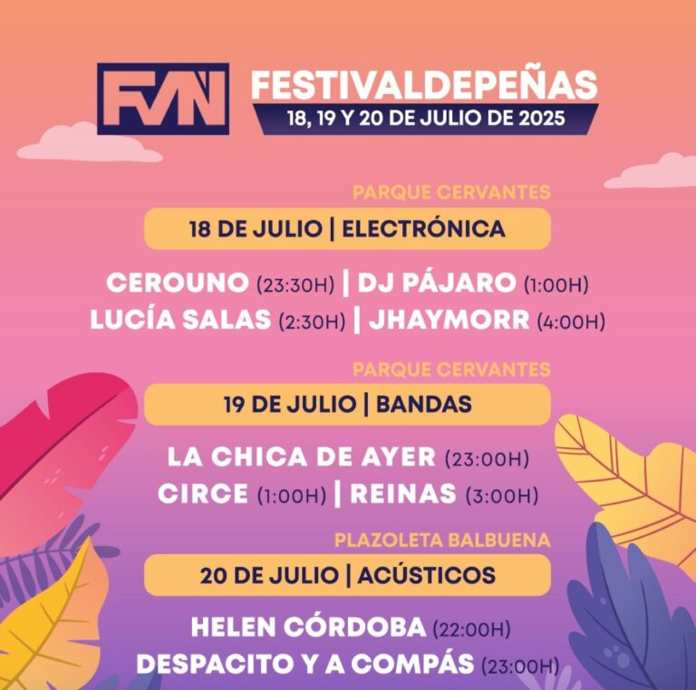 Música electrónica y en acústico en el FestiValdepeñas del 18 al 20 de julio