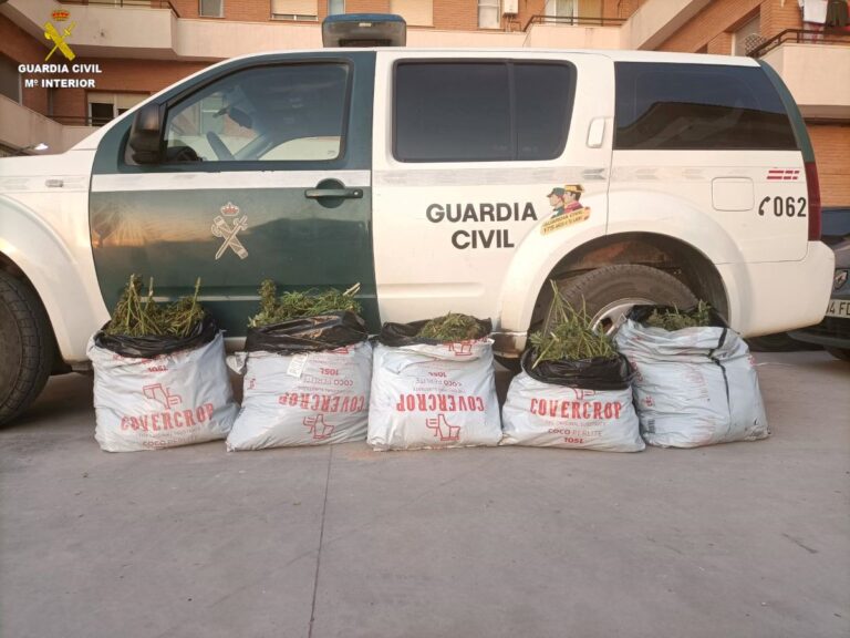 Detenidos en Tarancón tras conducir sin carné y con 38 kilos de marihuana