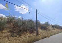 Detenidos tras robar cable del tendido telefónico en El Casar