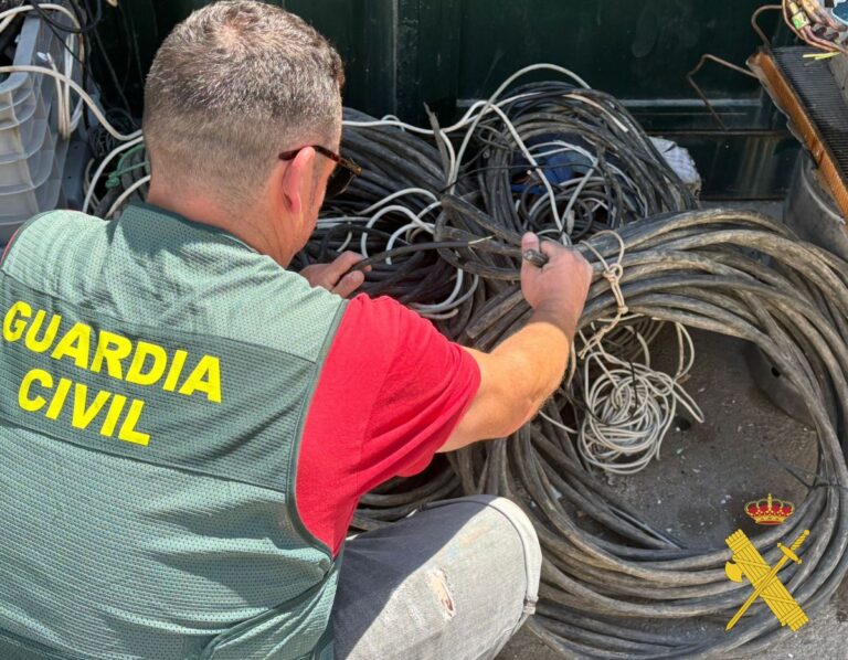Detenido el presunto autor del robo de cable de cobre en Níjar, buscado en Cuenca
