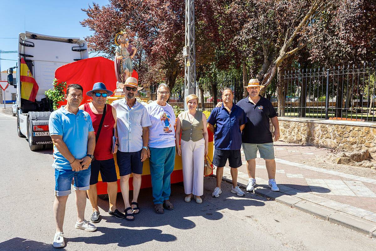 Argamasilla de Alba celebra San Cristóbal con una vistosa caravana de camiones