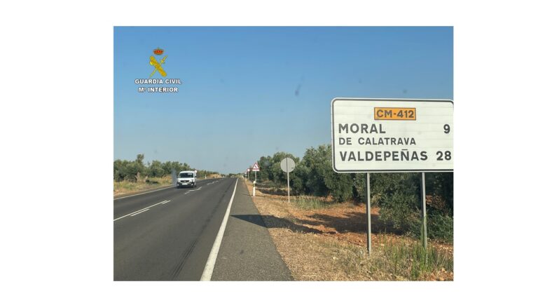 La Guardia Civil investiga al conductor que colisionó con un ciclista en Moral de Calatrava