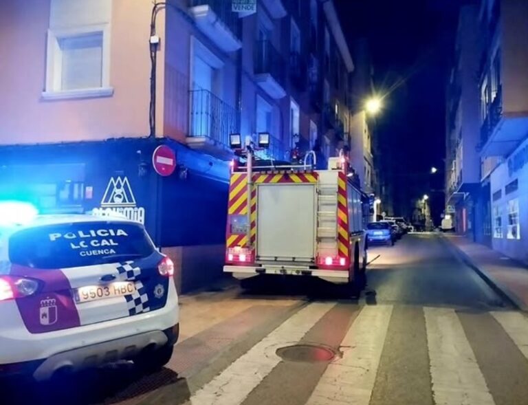 Calcinada la cocina de una vivienda tras un incendio esta madrugada en Cuenca