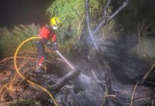 Bomberos y agricultores sofocan incendios en Ballesteros y Mohorte, en Cuenca