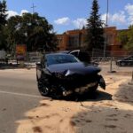 Herido tras chocar dos coches en la calle Hermanos Becerril de Cuenca