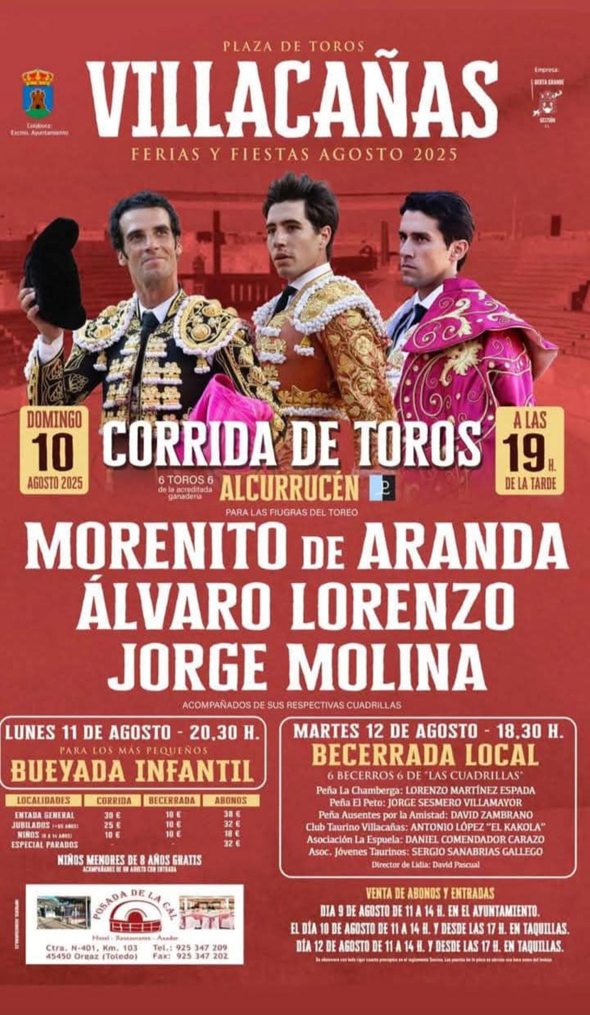 Denuncian la entrada gratis a niños para ver los toros en Villacañas