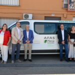 Valverde entrega una furgoneta al centro ocupacional de AFAS en Bolaños de Calatrava