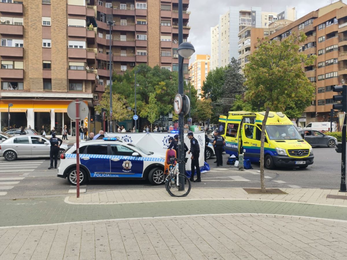 Atropellada una mujer de 67 años mientras circulaba en bicicleta en Albacete