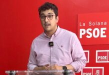 Díaz-Cano propone mejorar la “gestión nefasta” de la alcaldesa de La Solana en planes de empleo y comedores escolares y reforzar la Policía Local