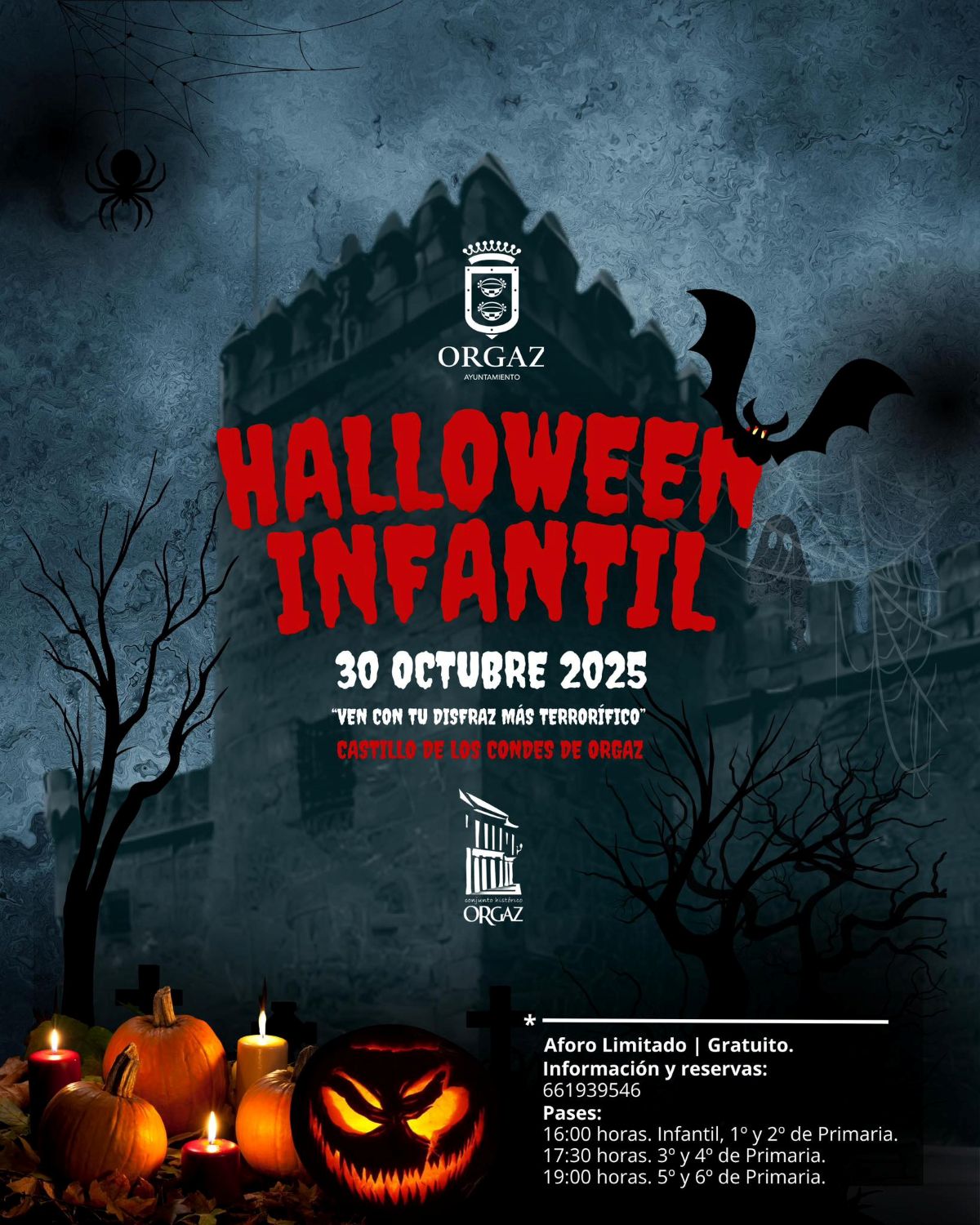 Pasar una noche de miedo en un castillo de Toledo: Orgaz organiza un pasaje de Halloween
