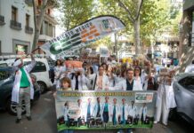 Un 80 % de seguimiento en las protestas de médicos en C-LM por el Estatuto Marco