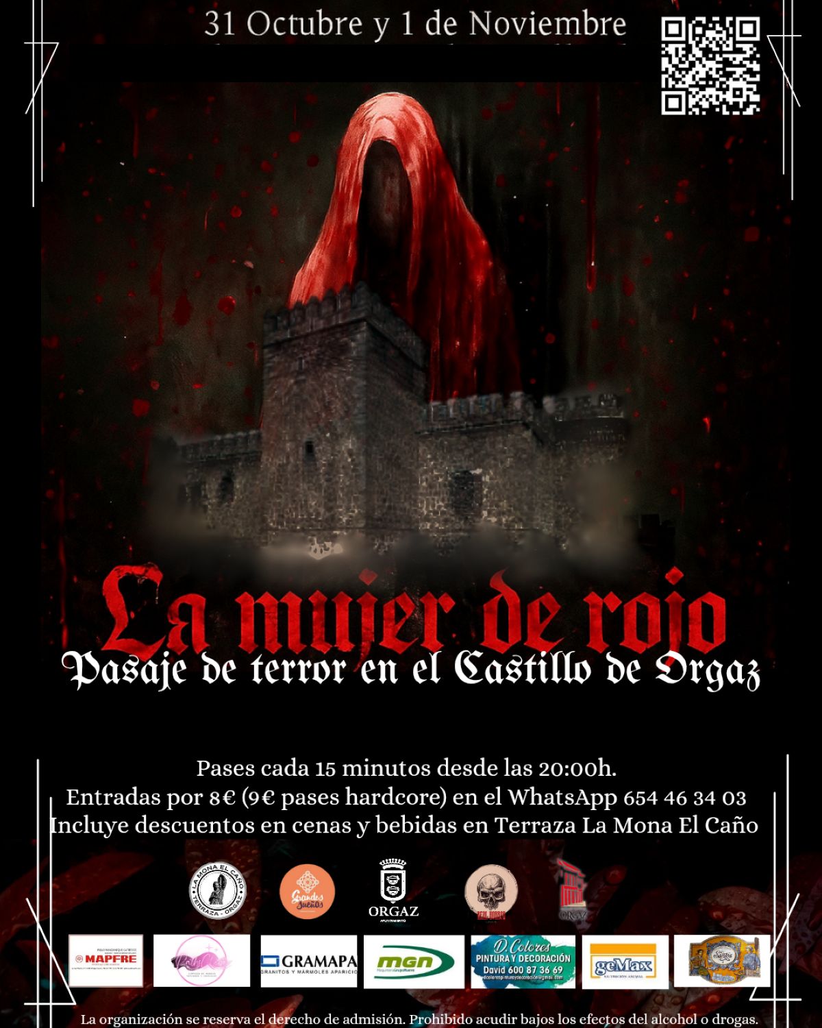 Pasar una noche de miedo en un castillo de Toledo: Orgaz organiza un pasaje de Halloween