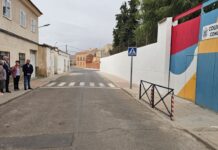 Finalizan las obras del muro perimetral del Colegio San José en Manzanares