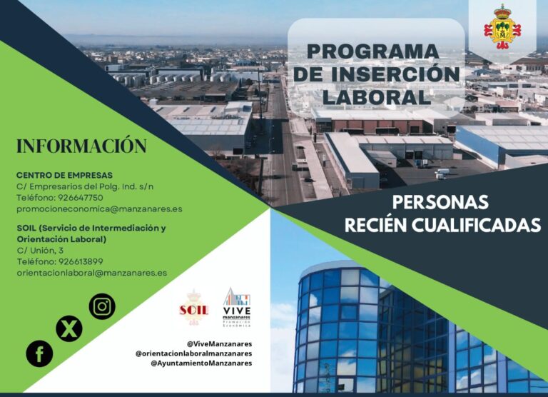 En marcha el IV programa de inserción laboral de personas recién cualificadas en Manzanares