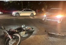 Herido un motorista tras chocar con un coche en Cuenca