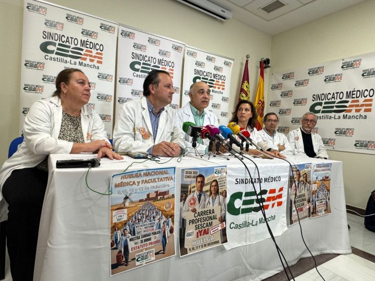 Médicos de C-LM convocan una huelga de 4 días en diciembre para exigir la carrera profesional