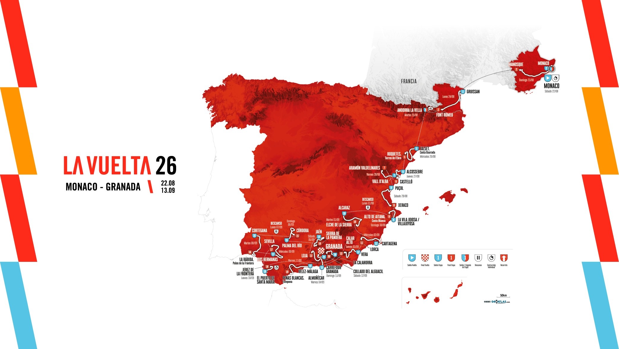 La 10ª etapa de La Vuelta 2026 llegará a la Sierra de Albacete con salida en Alcaraz y meta en Elche de la Sierra